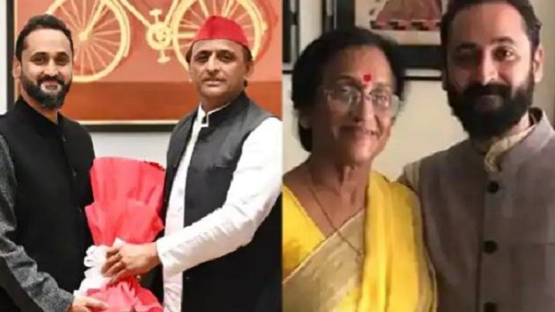 UP polls On fourth phase eve Akhilesh Yadav courtesy meet with BJP MP Rita Joshi son pod