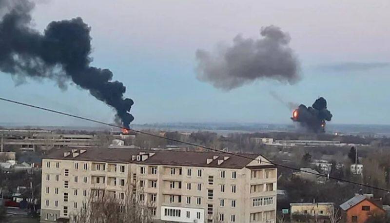 Dramatic videos surface of Russian bombardment in Ukraine