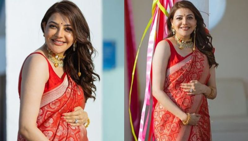 kajal aggarwal shares pictures from baby shower