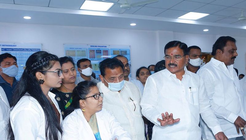 Minister Niranjan Reddy Launched International  Seed test lab in Telangana