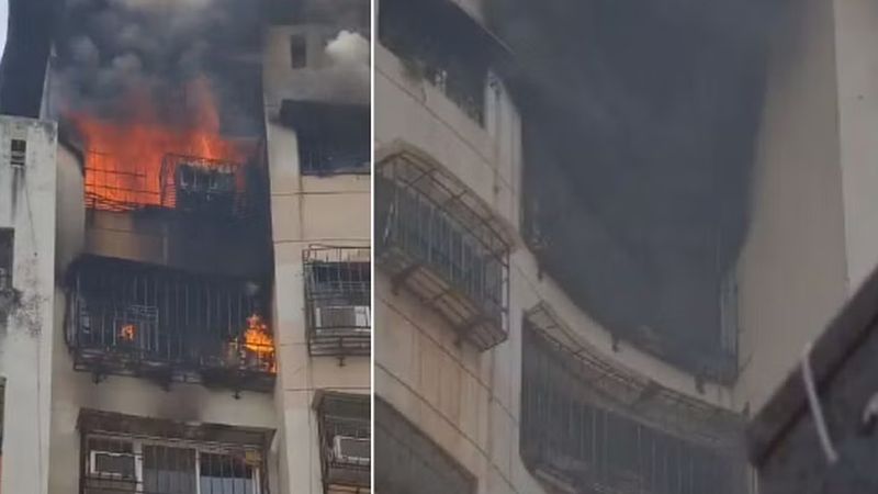 Major Fire In 10th Floor Of Mumbai Apartment Building No Casualties pod