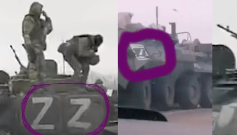 Russian Tanks Invading Ukraine Are Painted With Z and Other Symbols