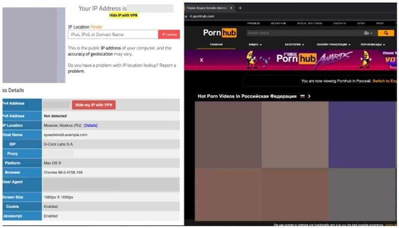 Did the porn web site Porn Hub get banned in Russia due to Ukraine war ?
