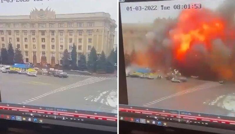 Russian missile blows up Kharkiv s administration building Watch gcw