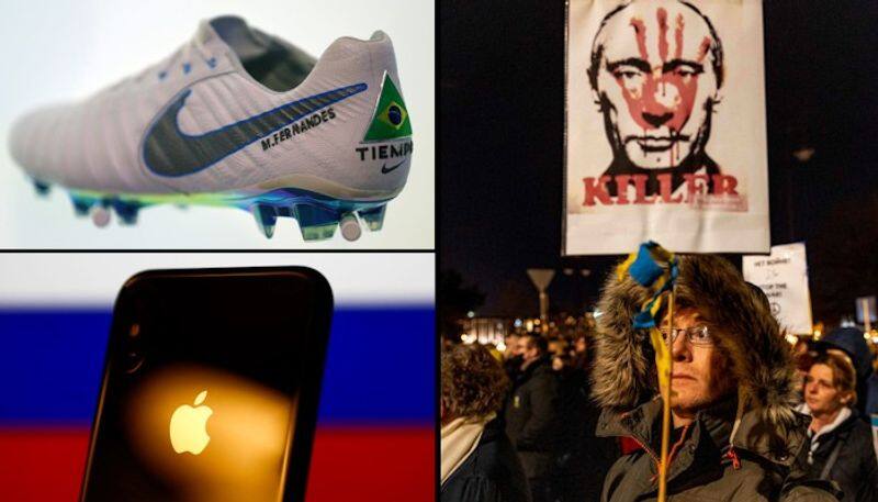 Apple Nike Ford and more Global brands shun Russia over Ukraine war