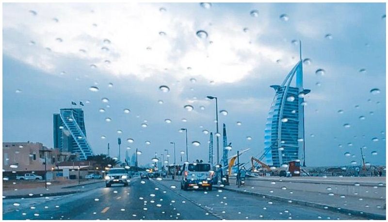 rain forecast in uae till Wednesday 