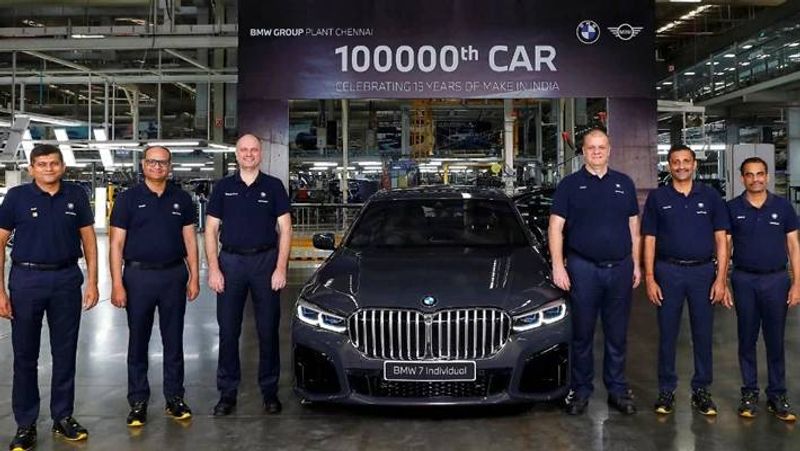 BMW launched 100000th car locally produced in Chennai India Unit