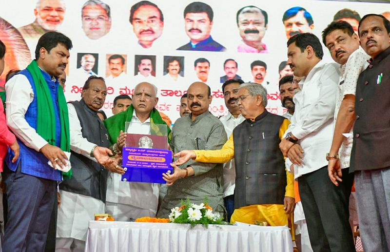 Basavaraj Bommai BS Yediurappa Eshwarappa Speech In Shikaripura rbj