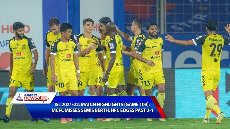 Indian Super League, ISL 2021-22, Hyderabad FC vs Mumbai City Match Highlights (Game 108): MCFC misses semis berth, HFC edges past 2-1-ayh