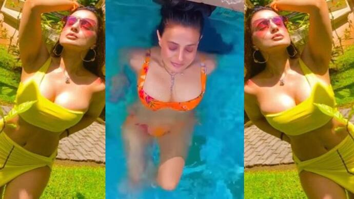 Gadar 2 की सकीना ने पानी में लगाई आग, नारंगी बिकिनी में Ameesha Patel को देख बेकाबू हुआ फैन्स का दिल