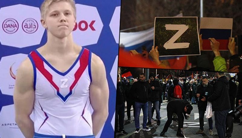 Russian gymnast Ivan Kuliak wears pro-war 'Z' symbol on podium next to Ukrainian Illia Kovtun sparks outrage