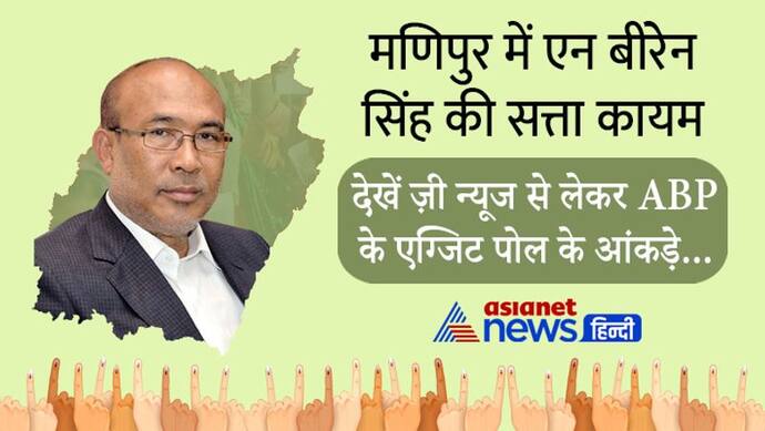 Manipur exit poll 2022 : एग्जिट पोल में खिल रहा कमल, देखें कितने पीछे छूटी कांग्रेस, अन्य का खाता भी कम नहीं