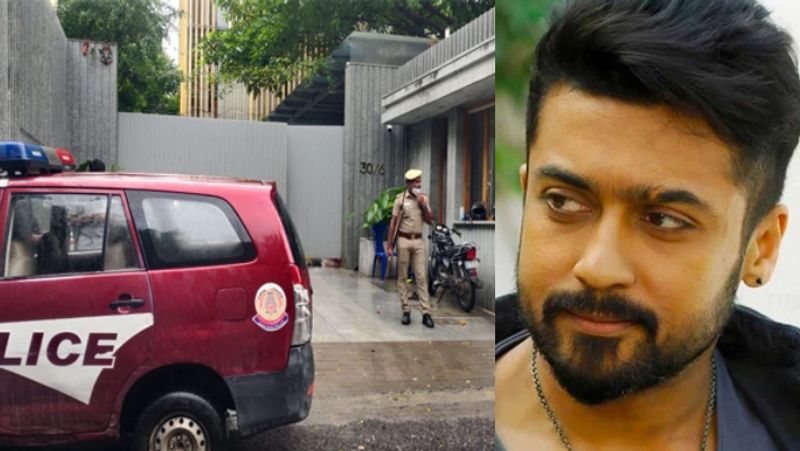 Police provide protection for actor suriya house