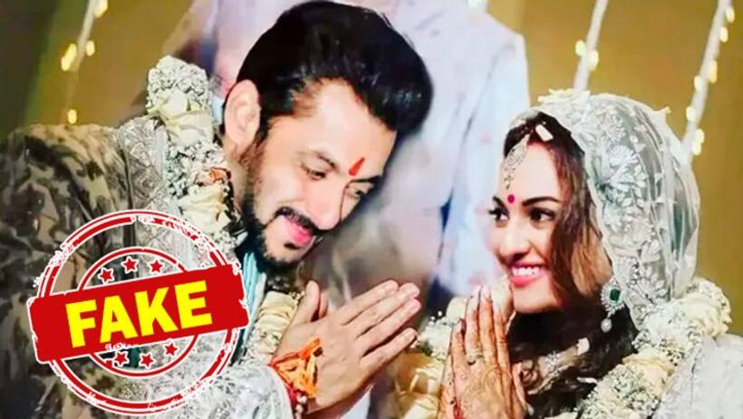 FAKE वरमाला! वरुण धवन की शादी की फोटो एडिट कर सलमान सोनाक्षी को बना दिया दूल्हा दुल्हन