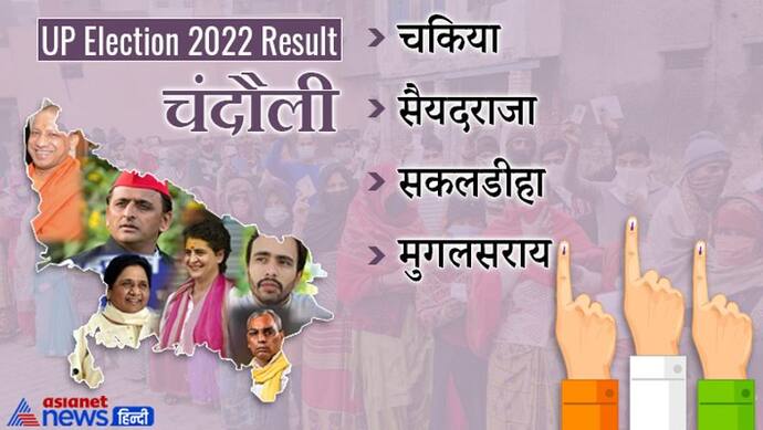 चंदौली, यूपी चुनाव 2022 रिजल्ट: जानें जिले की सभी 4 विधानसभा सीटों पर कौन हारा और कौन जीता