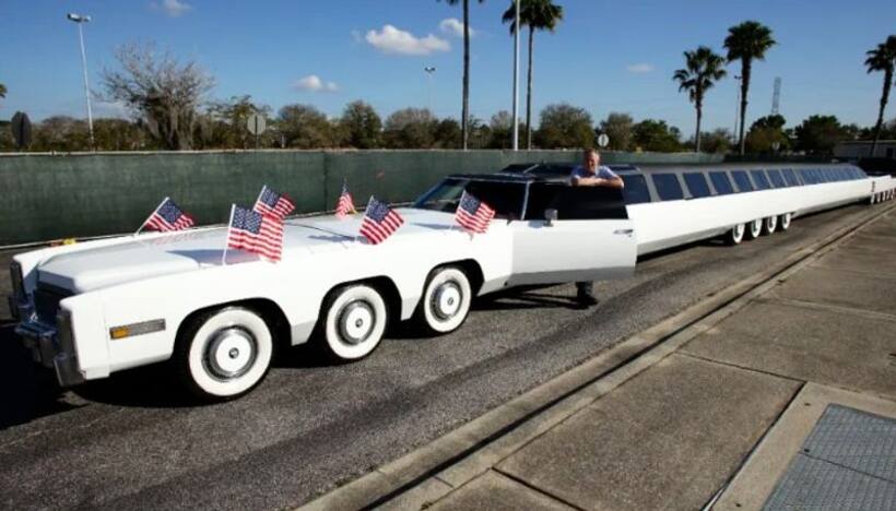 Jacuzzi, mini golf course, helipad, more: World’s longest car is finally restored