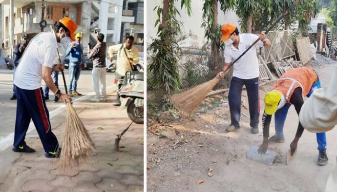 महाराजा का नया अंदाज: सिंधिया ने बीच सड़क लगाई झाड़ू, राजघराने में पहले ऐसा किसी ने नहीं किया, क्या हैं मायने