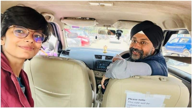 Uber India CEO driving an Uber cab around picking up passengers