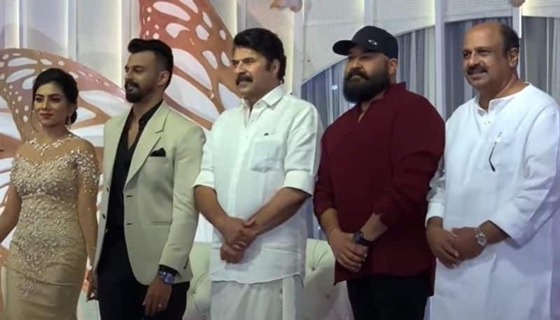 shaheen sidhique wedding reception mohanlal mammootty dileep video