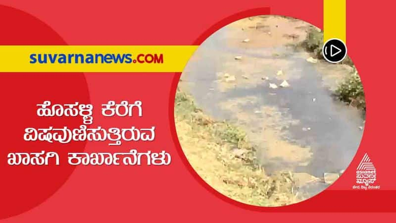 Uttara Kannada Chemical Wastewater Turns Yellapur Hosalli Pond Contaminated mnj