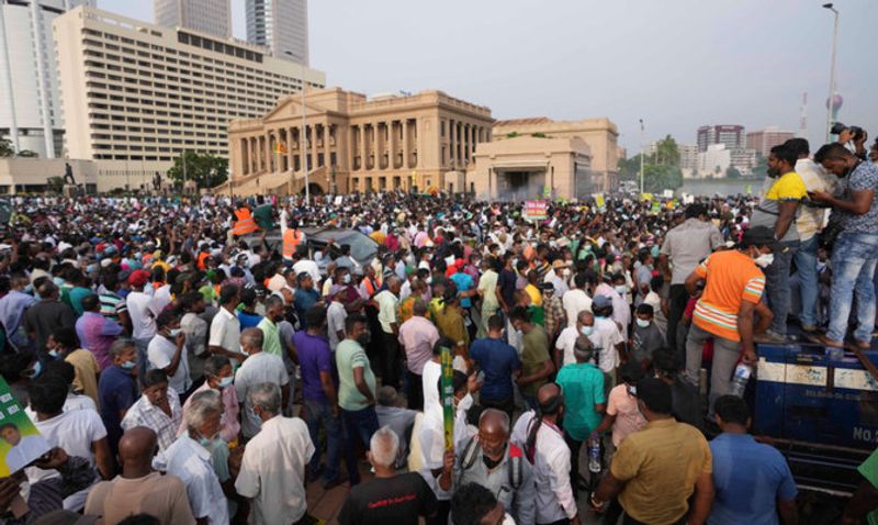 Protesters blame Sri Lanka leader for severe economic crisis