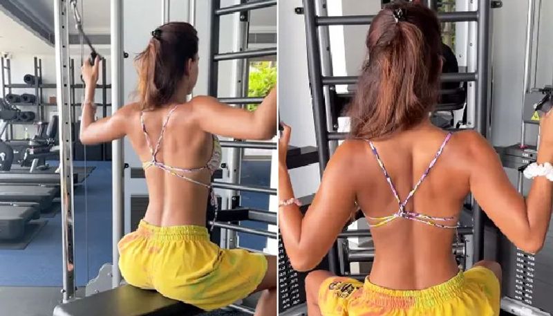 actress disha patani shared workout video