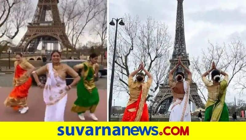 Women Dance In Front Of Eiffel Tower On Gangubai Kathiawadi Song Dholida akb