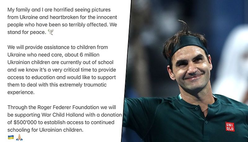 tennis 'Thank You, Roger' trends after Federer sends Ukraine children USD 500,000 donation snt