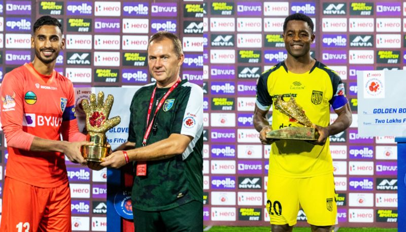 ISL 2021 22 Kerala Blasters Prabhsukhan Gill wins Golden Glove Bartholomew Ogbeche wins Golden Boot