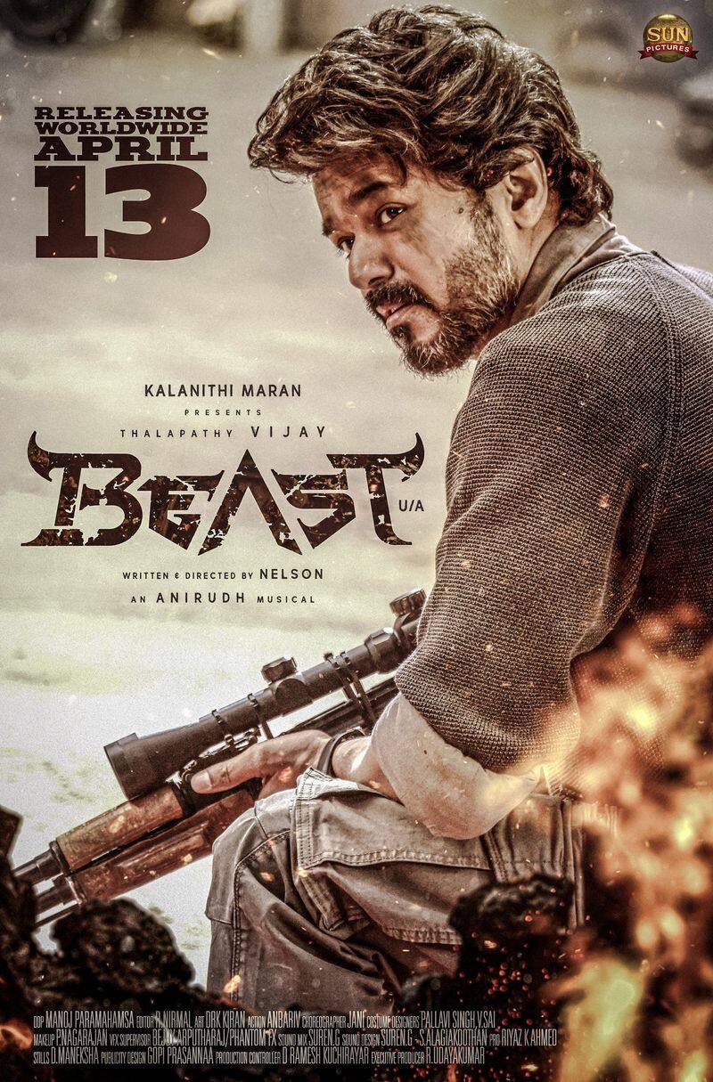 vijay Starrer Beast movie release date announced