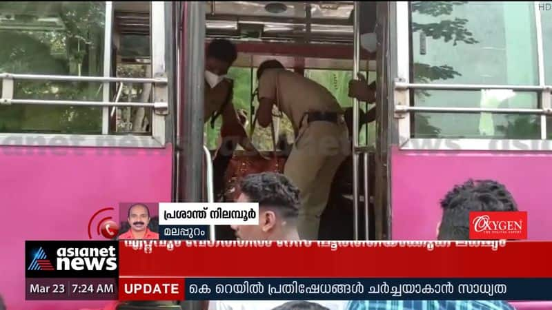 Private bus collides with lorry in Malappuram; Several people were injured