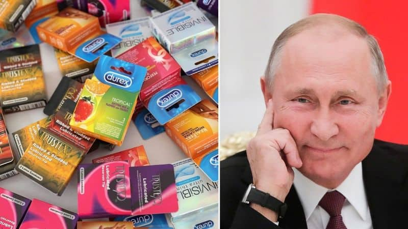 Many Russian people have started buying and stockpiling condoms As a result condom sales in March were 3 times higher than in March