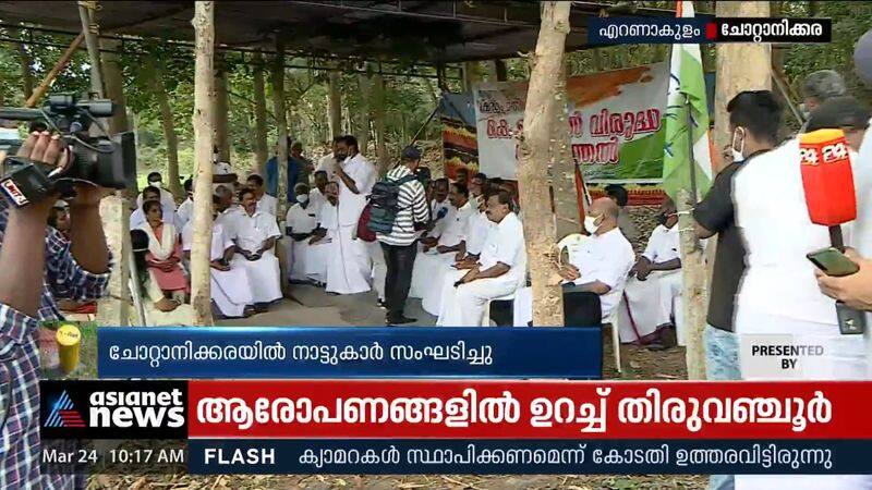 People in Chottanikkara set up a tent and went on strike