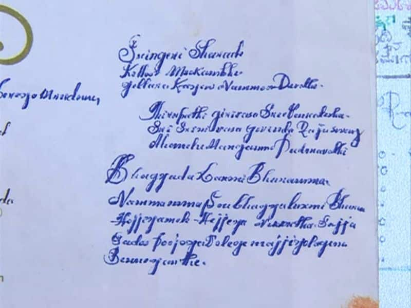 Krishnamurthy is Famous For His Handwriting in Chikkamagaluru grg