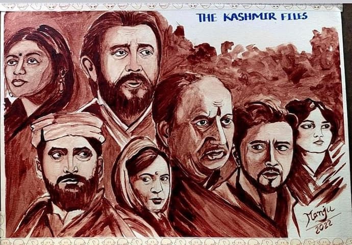 The Kashmir Files blows artist’s mind, paints poster of the film with her own blood