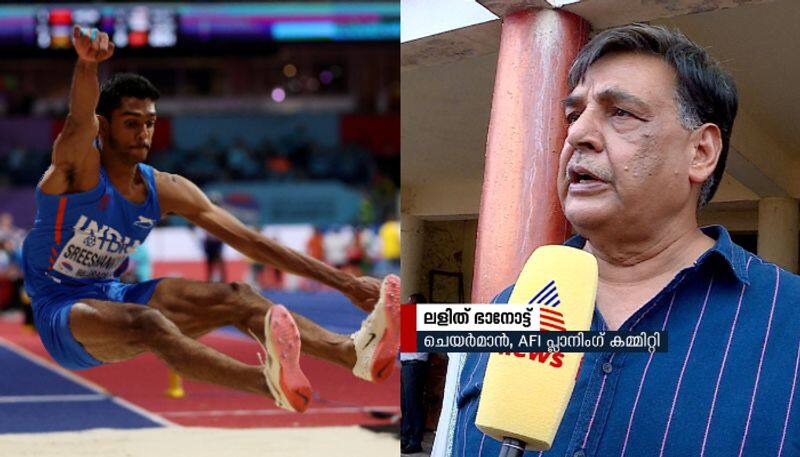 Father S Murali can coach Long jumper M Sreeshankar says Lalit K Bhanot