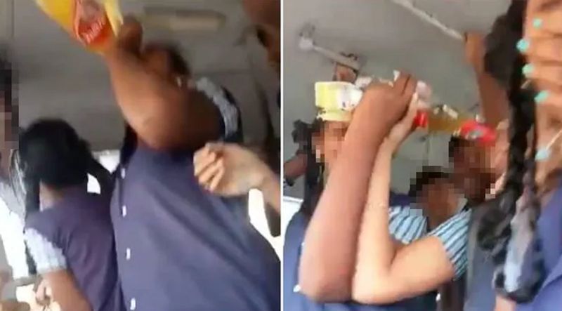 Video of school students drinking alcohol in Tamil Nadu bus goes viral