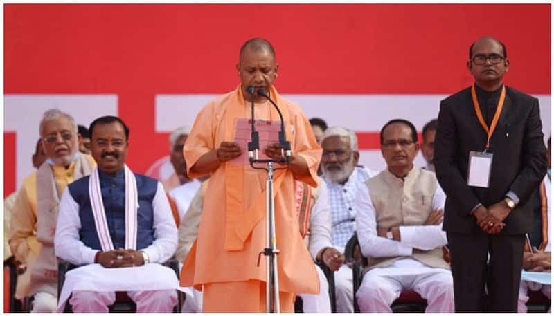 Yogi Adityanath took oath as the UP Chief Minister