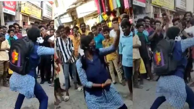 government school Girl student dance...video viral