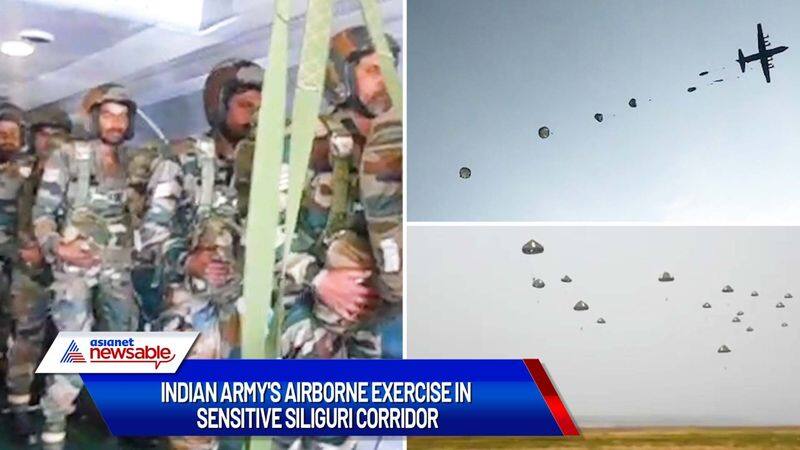 Indian Army conducts airborne rapid response exercise near Siliguri corridor gcw