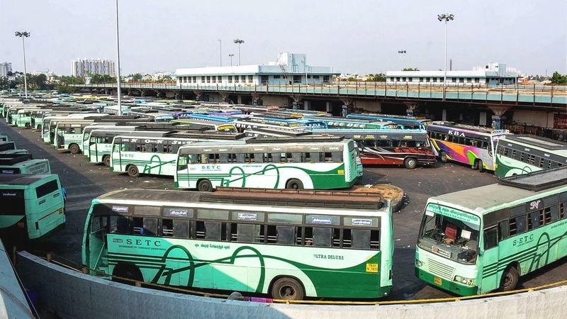 tamilnadu government transport workers went on strike tvk