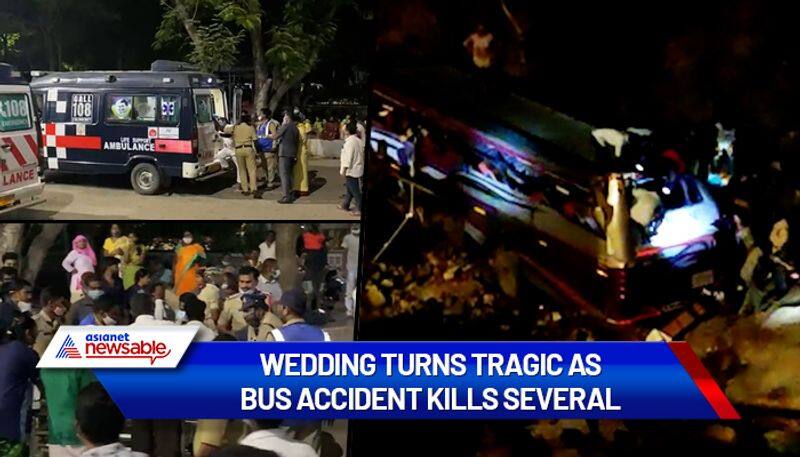 Bus tragedy in Andhra Pradesh several dead, injured - ycb