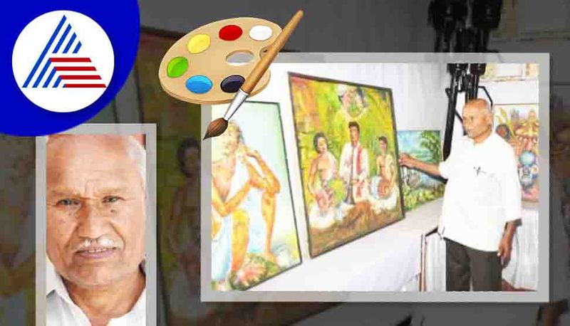 Artist L Shivalingappa completes 75 years vcs 