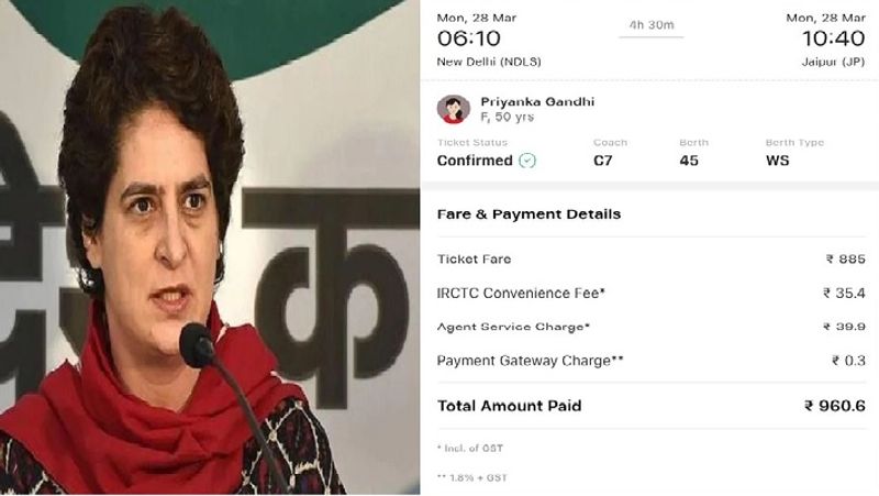 Girls in Rajasthan unable to fight for themselves Jitender Gothwal sends train ticket to Priyanka Gandhi pod