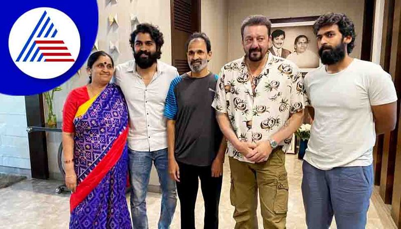 Bollywood Actor Sanjay Dutt visits to Puneeth Rajkumar house in Bengaluru