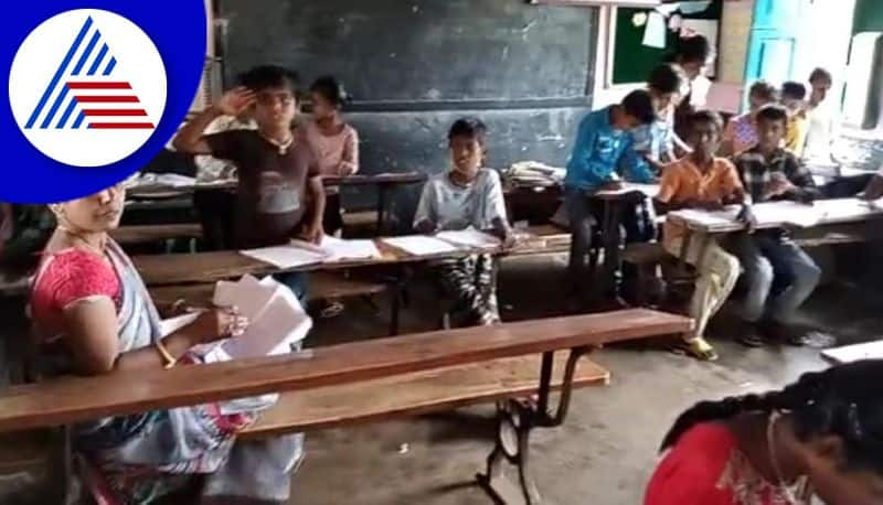 padna likhna campaign school children who have written the test in the name of adults in chamarajanagar gvd