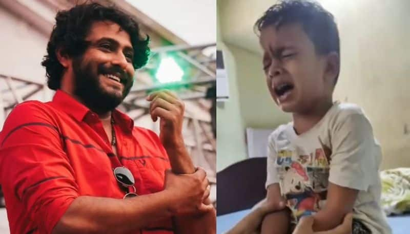 antony varghese peppe little fan crying for seeing him viral video