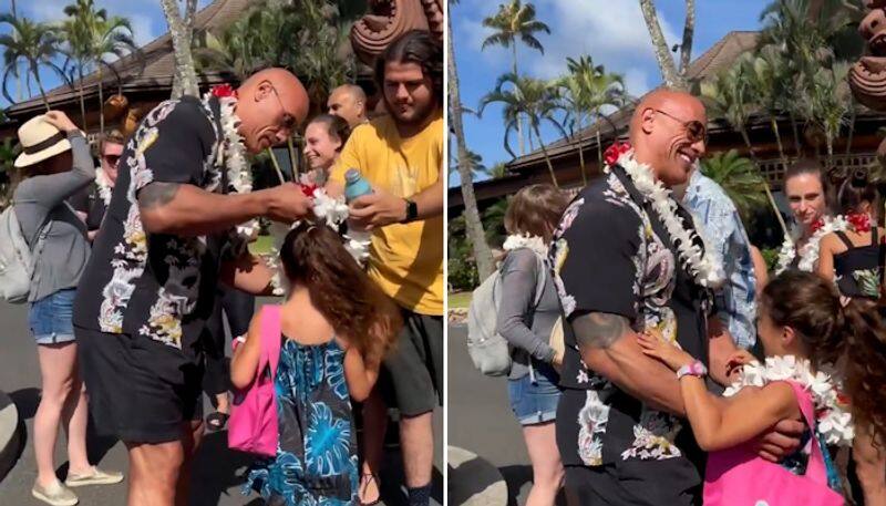 Watch Dwayne Johnson hair styling his 6-year-old daughter leaves netizens in aww-tgy