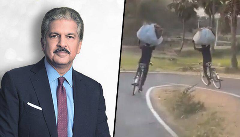 Anand Mahindra impressed with cyclist's talent; watch - gps