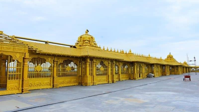 Know the temple with 125Kgs Gold just on the Gate in Telangana skr